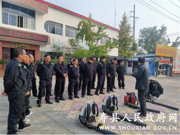 淮南壽縣八公山國有林場開展森林防火訓(xùn)練